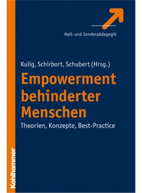 预订【德语】Empowerment behinderter Menschen[9783170219816]