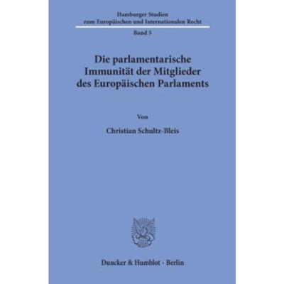 预订【德语】 Die parlamentarische Immunitat der Mitgli