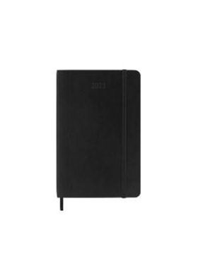 预订【德语】 Moleskine 12 Monate Wochen Notizkalender 2023, Pocket/A6, Schwarz[8056420859706]