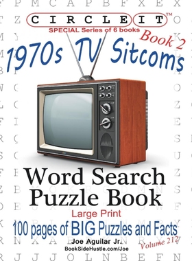 按需印刷Circle It, 1970s Sitcoms Facts, Book 2, Word Search, Puzzle Book[9781950961009]