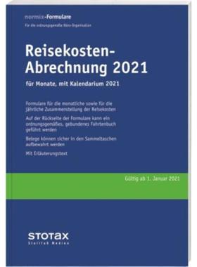 预订【德语】 Reisekosten-Abrechnungen Monat 2021 mit K