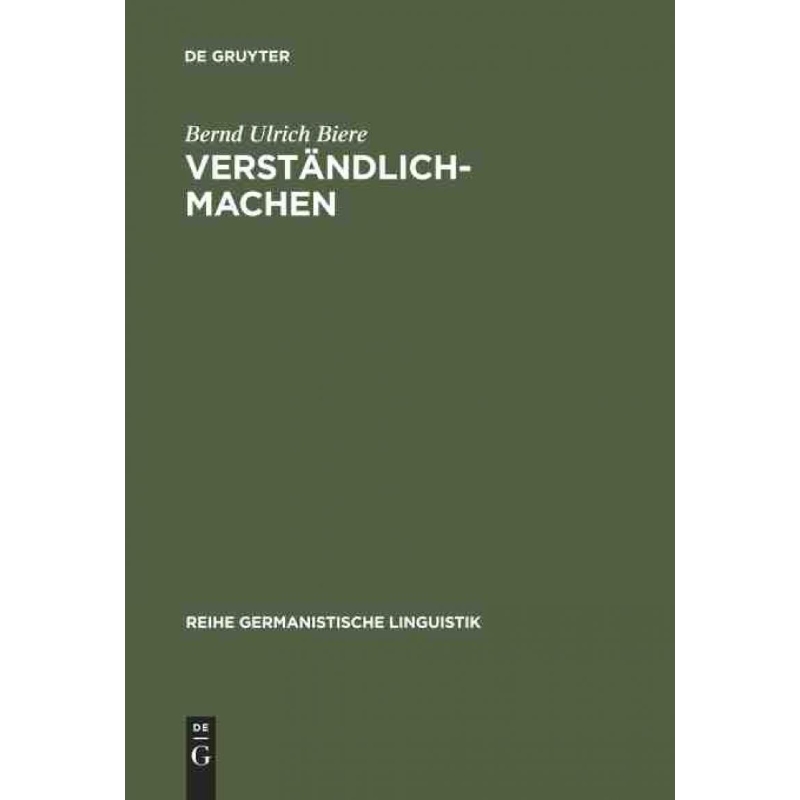 按需印刷DEG Verst?ndlich machen[9783484310926]