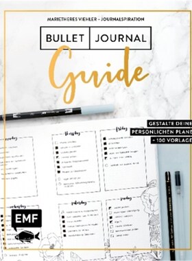 预订【德语】Journalspiration - Bullet-Journal-Guide:Gestalte deinen persönlichen Planer: Pl