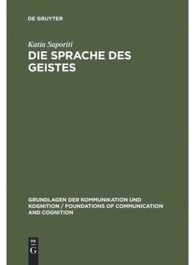 按需印刷DEG Die Sprache Des Geistes[9783110148138]
