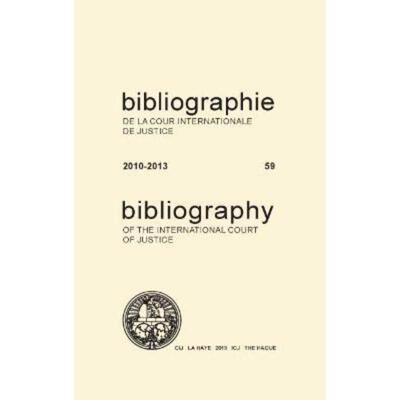 预订不退不换Bibliography of the International Court of Justice