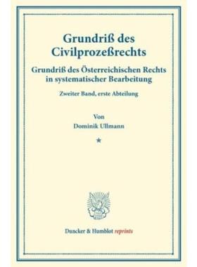 预订【德语】 Grundri? des Civilproze?rechts.:Grundri?