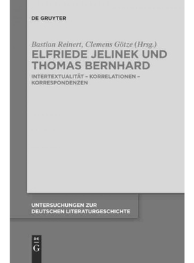 按需印刷DEG Elfriede Jelinek und Thomas Bernhard[9783110736724]