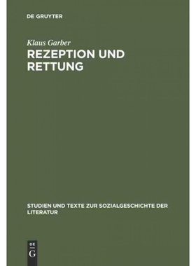 按需印刷DEG Rezeption und Rettung[9783484350229]