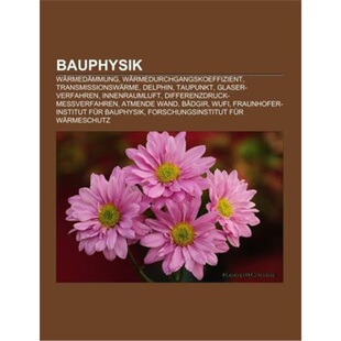 预订不退不换德语 Bauphysik[9781158769285]