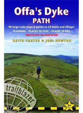 预订Offa's Dyke Path:Chepstow To Prestatyn & Prestatyn To Chepstow, Planning, Places to Stay, Places to Eat, 98 larg