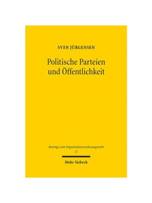 预订【德语】Politische Parteien und ?ffentlichkeit:Verfassungsrechtliche Publizit?tspflichten für die innerparteiliche