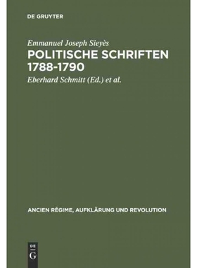 按需印刷DEG Politische Schriften 1788?C1790[9783486502619]