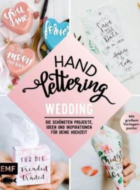 预订【德语】 Handlettering Wedding:Die schönsten Projekte, Ideen und Inspirationen für deine Hoc