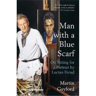 Freud Blue Sitting for Scarf Lucian 预订Man Portrait with