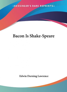 按需印刷不退不换Bacon Is Shake-Speare[9781419108716]