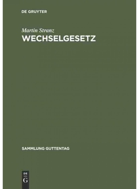 按需印刷不退不换DEG Wechselgesetz[9783110029765]