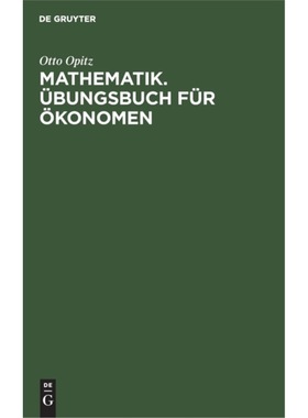 预订【德语】 Mathematik. ubungsbuch fur Okonomen:Aufga