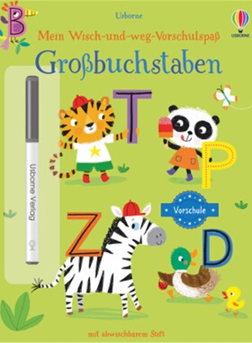 预订【德语】 Mein Wisch-und-weg-Vorschulspaß: Großbuchstaben[9781789414691]