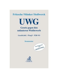 Wettbewerb Gesetz P2B PAngV GeschGehG unlauteren den gegen 德语 预订