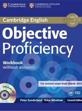 预订Objective Proficiency Workbook without Answers with Audio CD