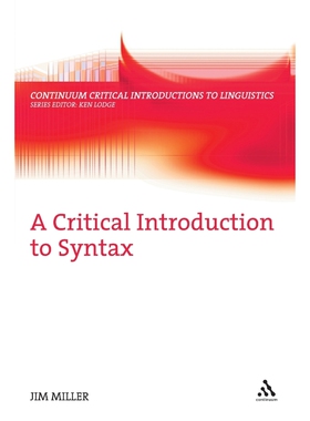 按需印刷不退不换A Critical Introduction to Syntax[9780826497048]