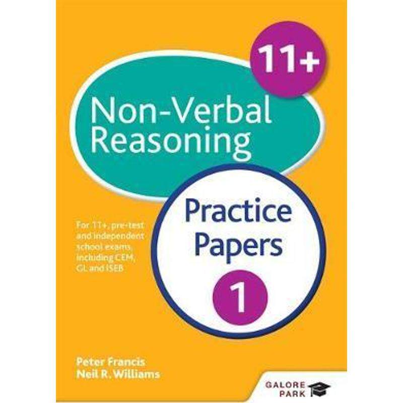 预订不退不换11+ Non-Verbal Reasoning Practice Papers 1:For 11+, pre-test and independent school exams including CEM, GL