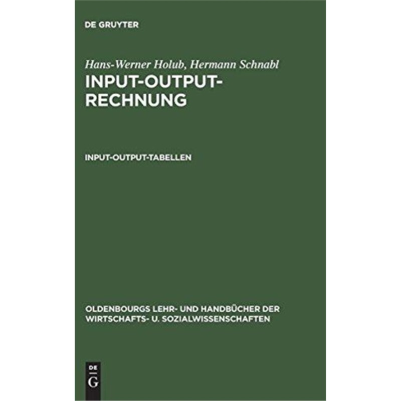 预订【德语】 Input-Output-Rechnung, Input-Output-Tabel