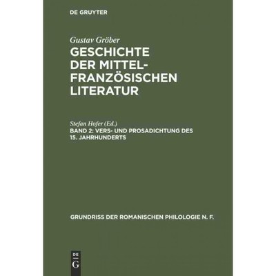 按需印刷DEG Vers  und Prosadichtung des 15. Jahrhunderts[9783111041315]