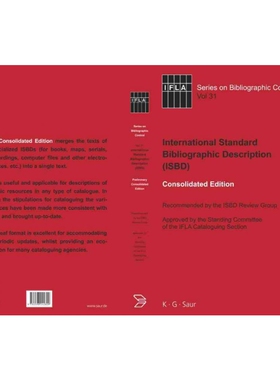 按需印刷DGYT ISBD: International Standard Bibliographic Description[9783598242809]