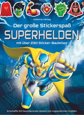预订【德语】 Der große Stickerspaß: Superhelden[9781782326830]