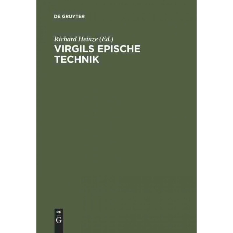 按需印刷不退不换DEG Virgils epische Technik[9783598772122]