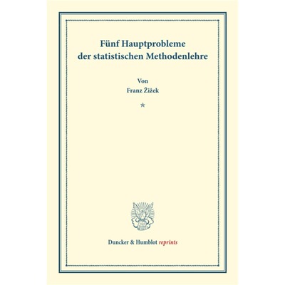 预订【德语】 Funf Hauptprobleme der statistischen Meth