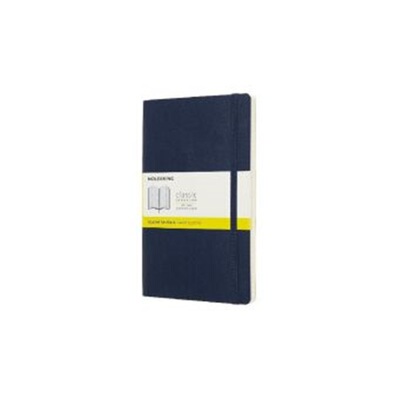 预订不退不换德语 Moleskine Sapphire Blue Notebook Large Squared Soft[8058341715598]