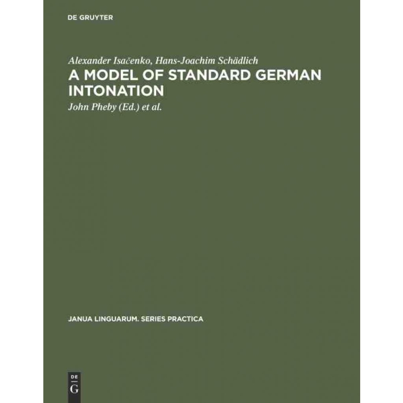按需印刷DGYT A model of standard German intonation[9783110999297]