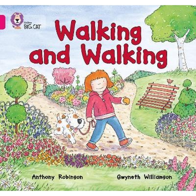 Walking and Walking 英文原版故事绘本 Collins Big Cat 柯林斯大猫  01A/Pink A:  粉色A单本 分级阅读 赠送音频