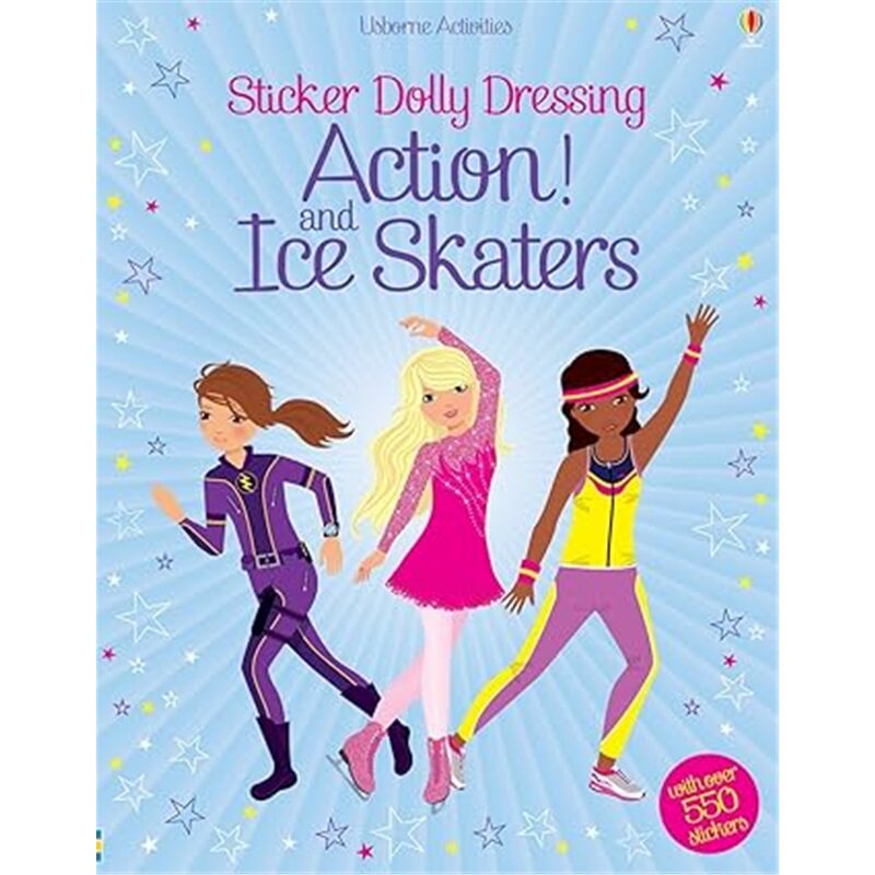 现货 Sticker Dolly Dressing Action! & Ice Skaters 贴纸娃娃装扮：冰上舞者 贴纸娃娃装扮系列 [9781409566649] 上海外文