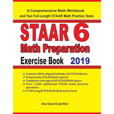 按需印刷STAAR 6 Math Preparation Exercise Book[9781646120154]