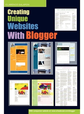 按需印刷Creating Unique Websites With Blogger[9780557066452]