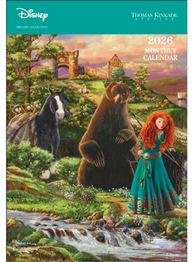 预订Disney Dreams Collection by Thomas Kinkade 2026 Monthly Pocket Planner Calendar[9781524896737]