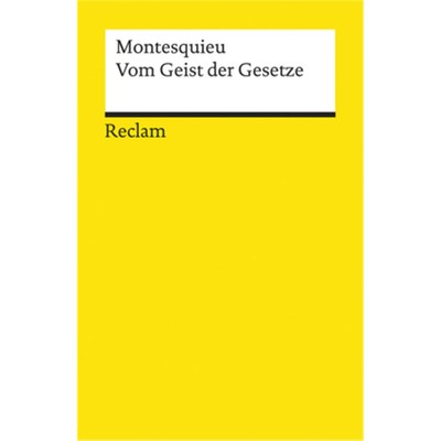 预订【德语】Vom Geist der Gesetze: