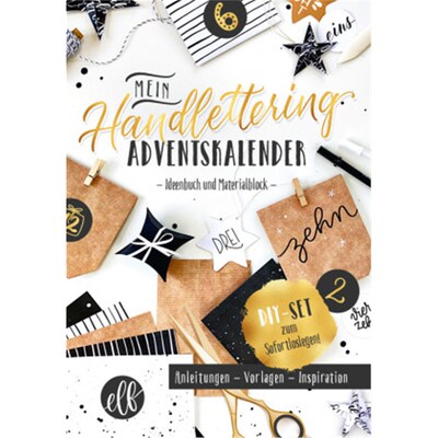 预订【德语】Mein Handlettering Adventskalender:Ideenbuch und Materialblock: DIY-Set zum Sof