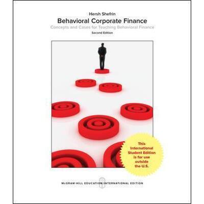 预订不退不换Behavioral Corporate Finance
