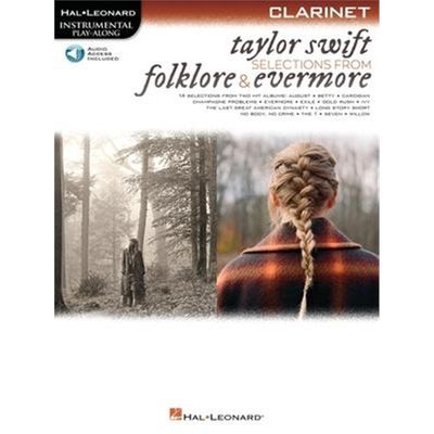 预订Taylor Swift - Selections from Folklore & Evermore:Clarinet Play-Along Book with Online Audio