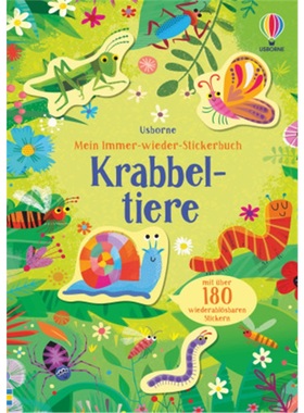 预订【德语】 Mein Immer-wieder-Stickerbuch: Krabbeltiere[9781789415506]