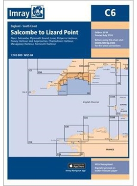 预订Imray Chart C6:Salcombe to Lizard Point