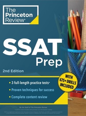 预售[2025新书]Ssat Prep 2Nd Ed[9780593518373]