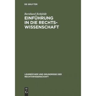 按需印刷不退不换DEG Einführung in die Rechtswissenschaft[9783112305287]