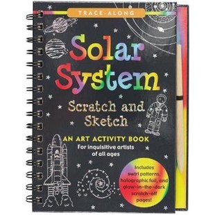 Sketch 创意趣味书 Solar 儿童手工DIY 英文原版 and Scratch System 刮刮素描书 现货