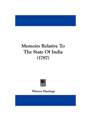 按需印刷Memoirs Relative To The State Of India (1787)[9781104191795]