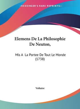按需印刷Elemens De La Philosophie De Neuton,[9781104121495]